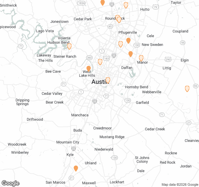 Fill Dirt Map of Austin