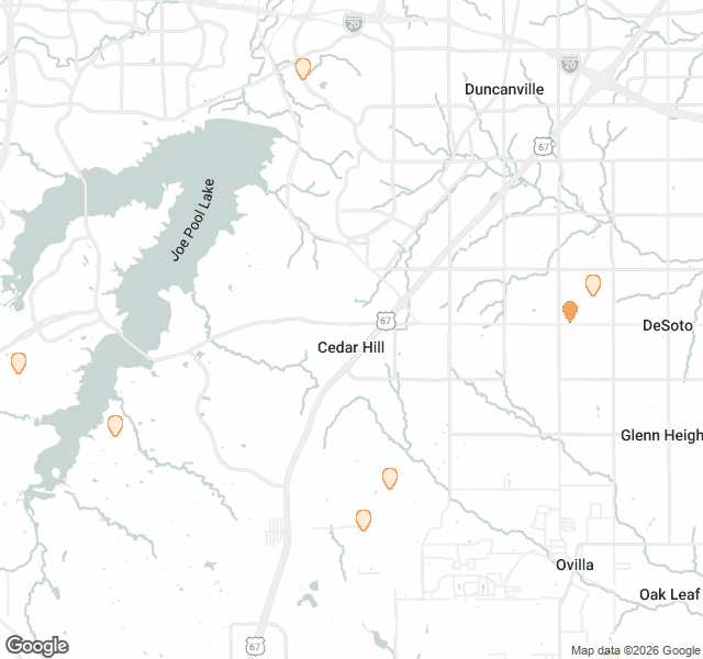 Fill Dirt Map of Cedar Hill