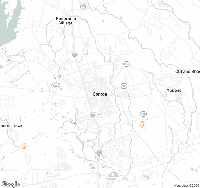 Fill Dirt Map of Conroe