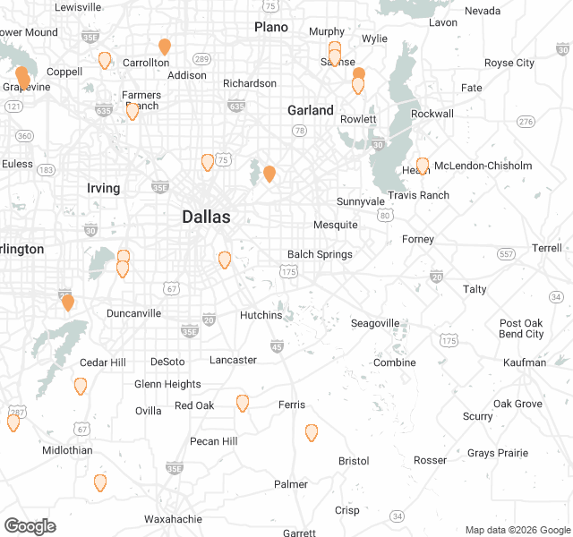 Fill Dirt Map of Dallas