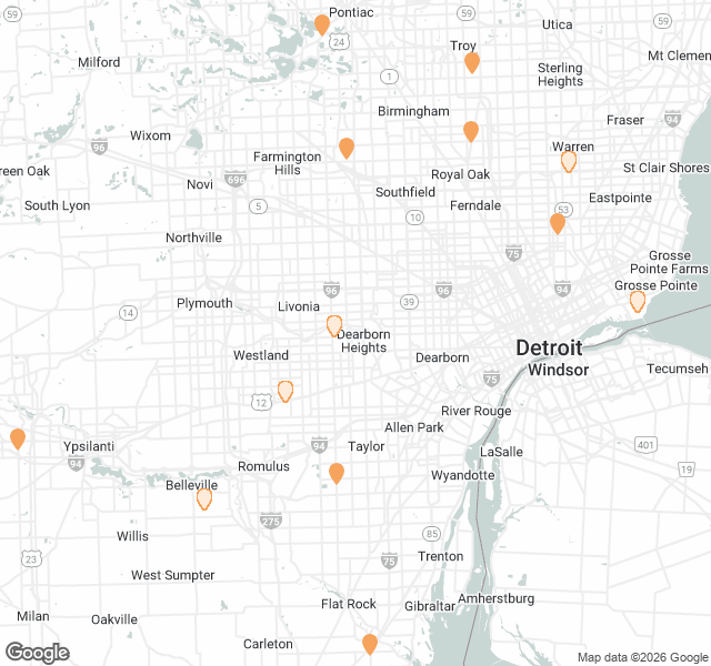 Fill Dirt Map of Detroit