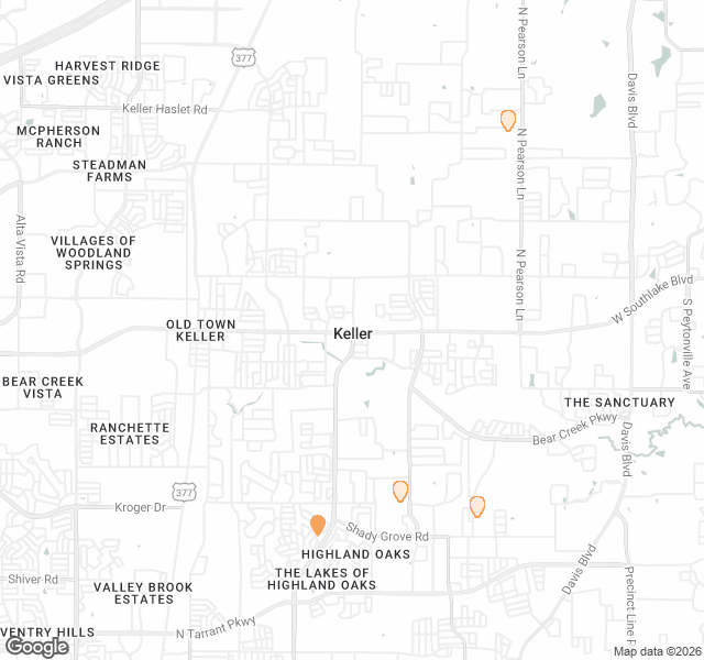 Fill Dirt Map of Keller
