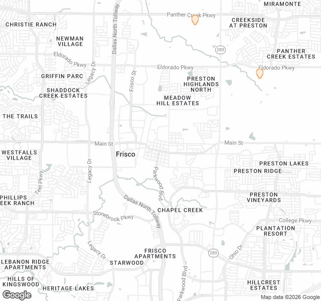 Fill Dirt Map of Frisco