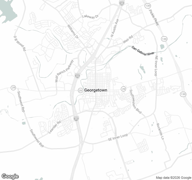 Fill Dirt Map of Georgetown