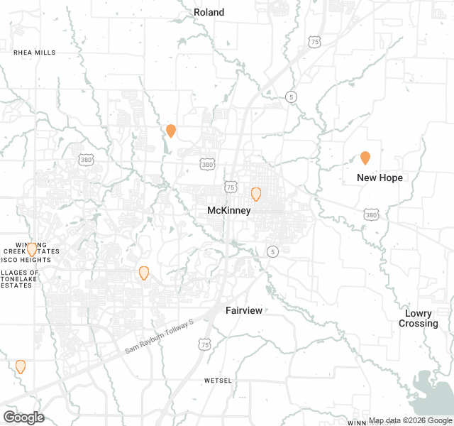Fill Dirt Map of McKinney
