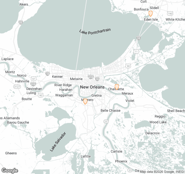 Fill Dirt Map of New Orleans