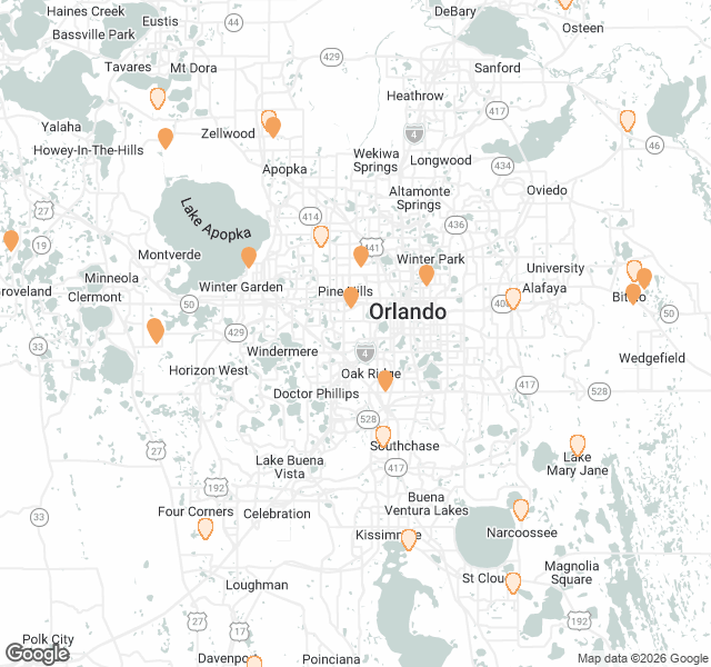 Fill Dirt Map of Orlando