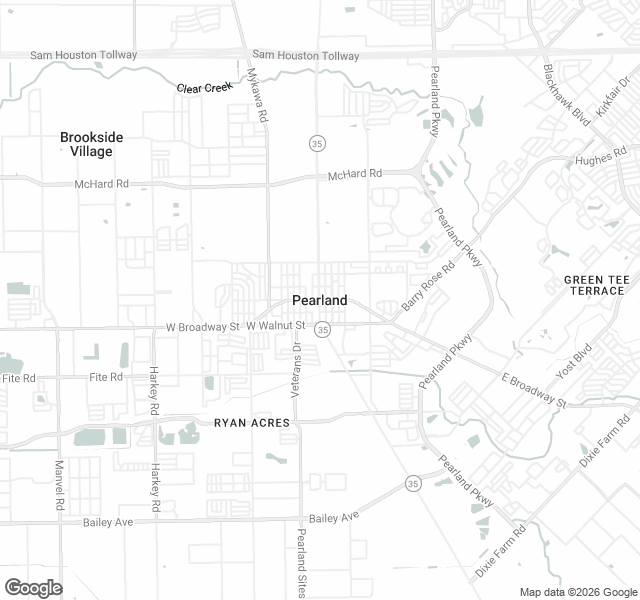 Fill Dirt Map of Pearland