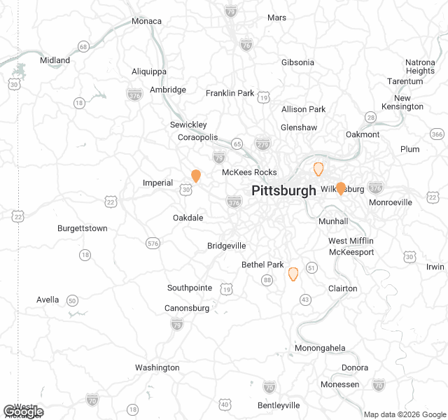 Fill Dirt Map of Pittsburgh