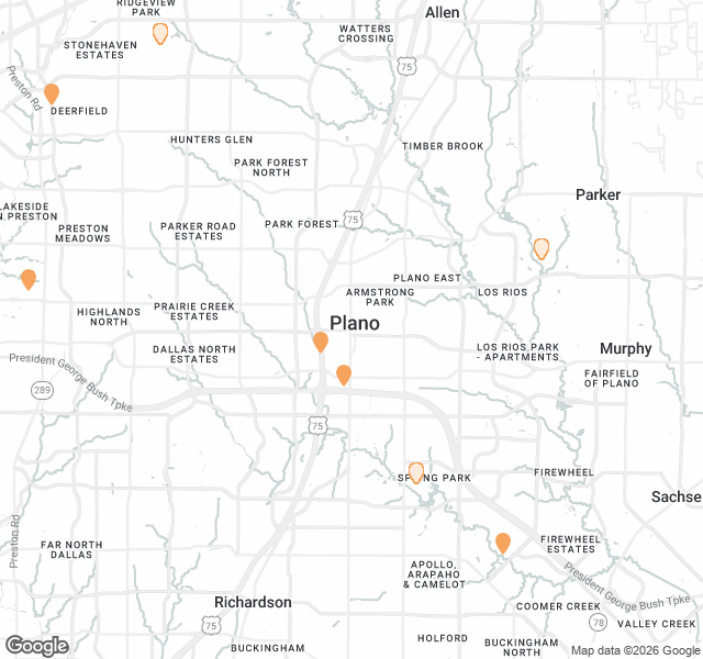 Fill Dirt Map of Plano