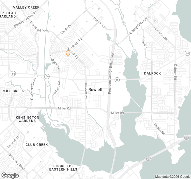 Fill Dirt Map of Rowlett