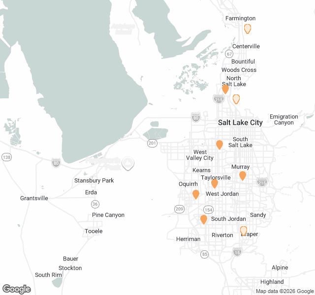 Fill Dirt Map of Salt Lake City