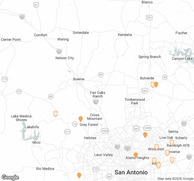 Fill Dirt Map of San Antonio
