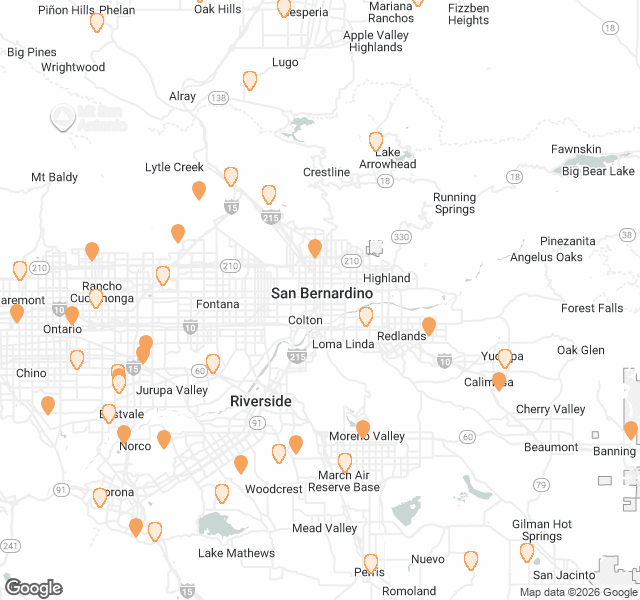 Fill Dirt Map of San Bernardino