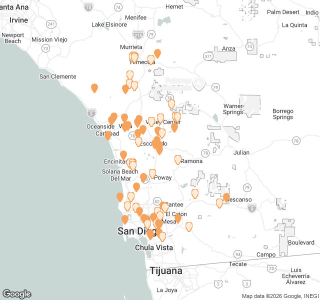 Fill Dirt Map of San Diego