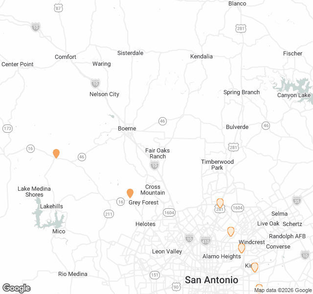 Fill Dirt Map of San Antonio