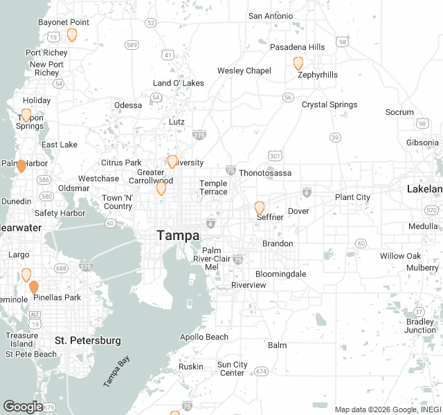 Fill Dirt Map of Tampa