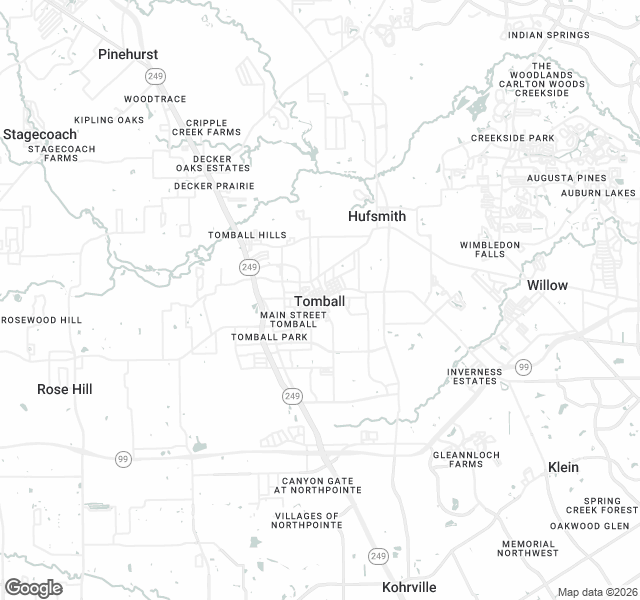 Fill Dirt Map of Tomball