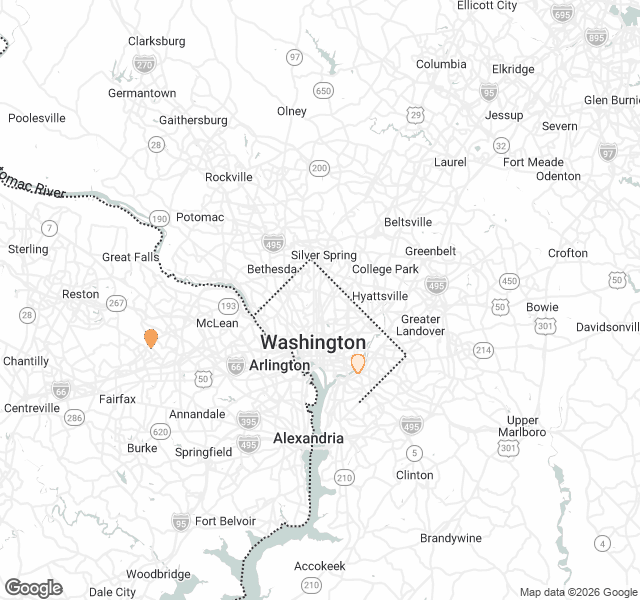 Fill Dirt Map of Washington DC