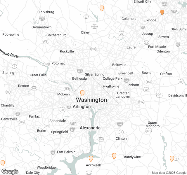 Fill Dirt Map of Washington DC