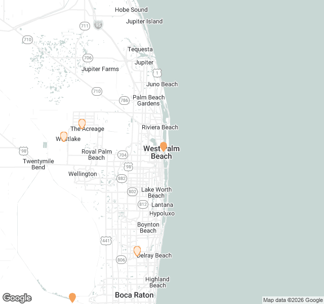 Fill Dirt Map of West Palm Beach