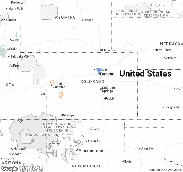 Fill Dirt Map of Colorado