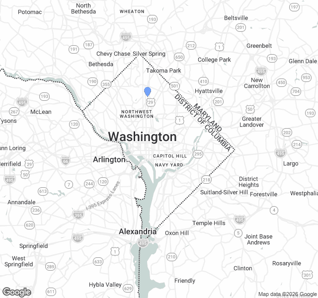 Fill Dirt Map of District of Columbia