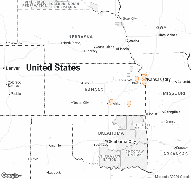 Fill Dirt Map of Kansas