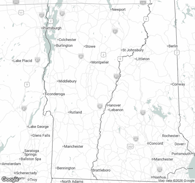 Fill Dirt Map of Vermont