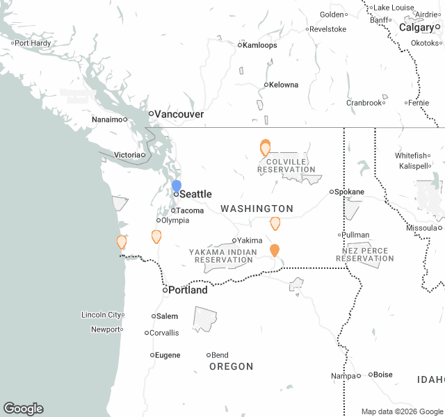 Fill Dirt Map of Washington