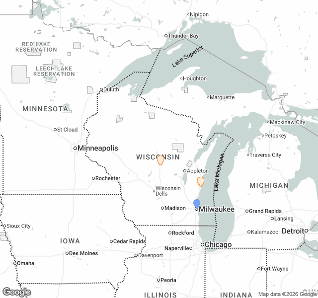 Fill Dirt Map of Wisconsin